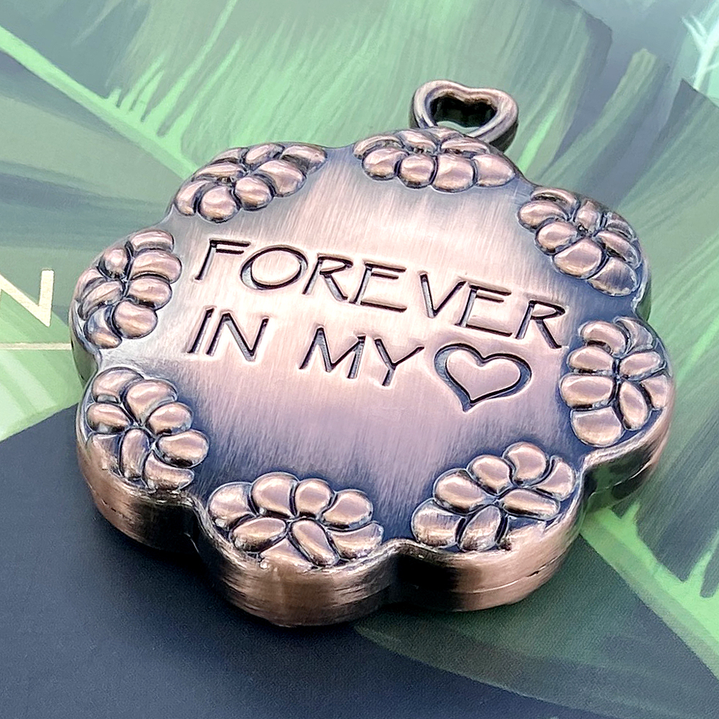 Cremation Urn Ashes Holder with a Letter - Unique Keepsake Locket