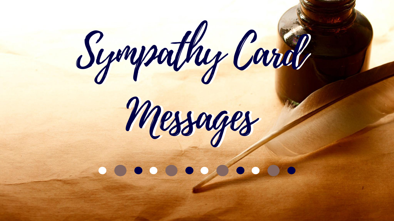 Sympathy Card Messages Examples